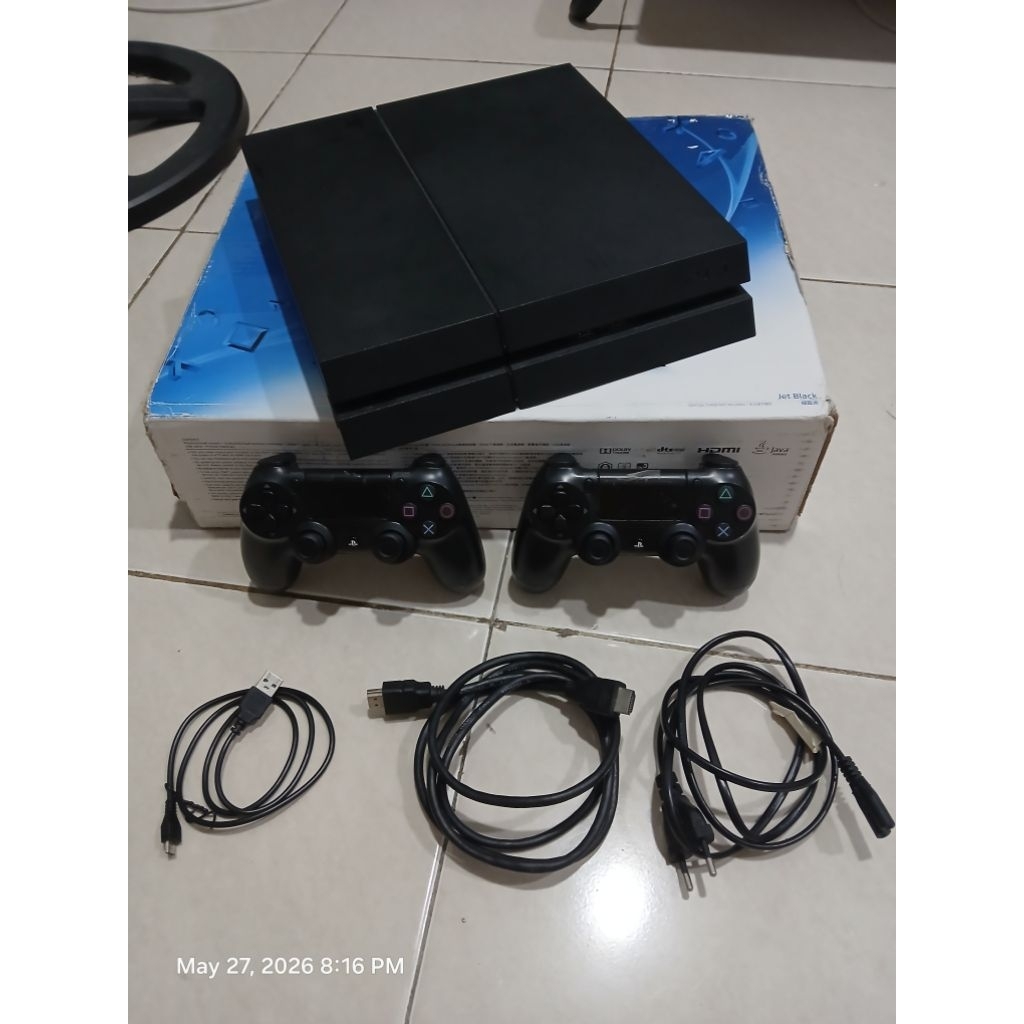 PS4 FAT Hitam HEN 9.0 500gb Seri CUH-12 (seri tertinggi)