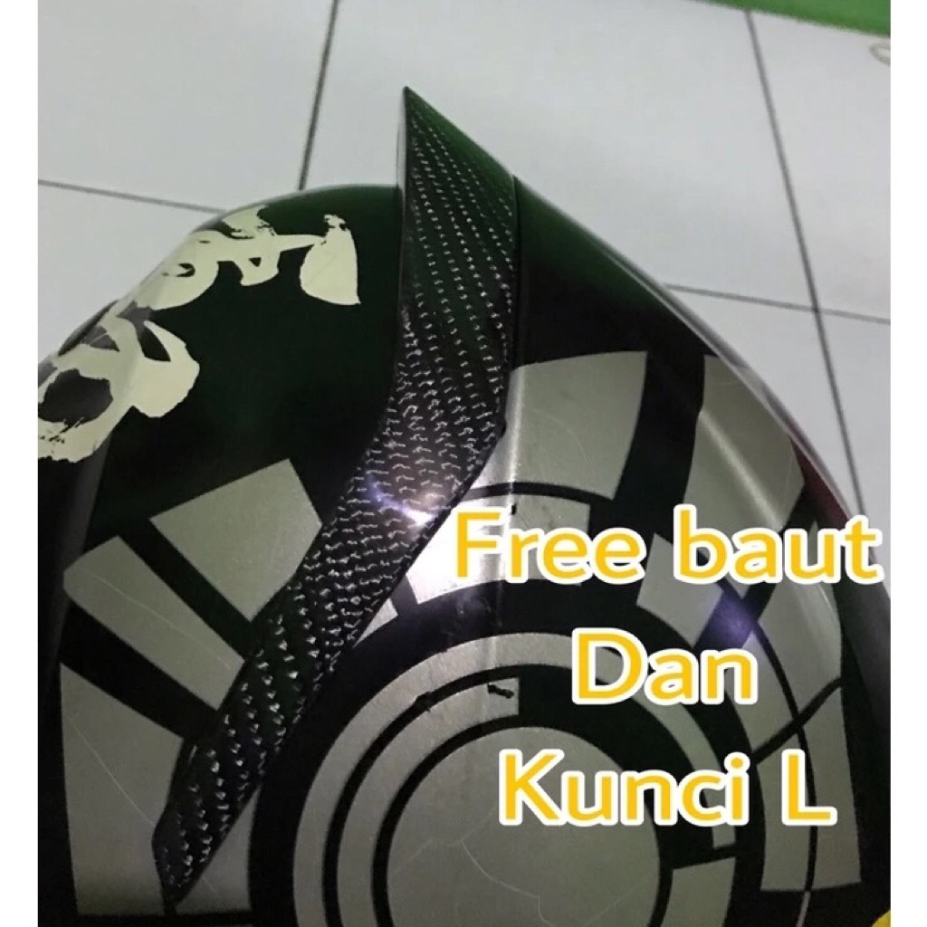 Spoiler helm agv k3sv k3 sv 3D carbon rossi model corsa pista gprr