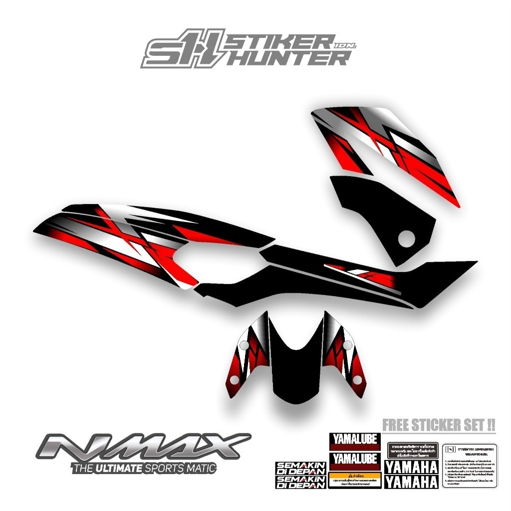 STRIPING STIKER DECAL NMAX OLD 2015-2018 MTF 9 / STIKER HUNTER / YAMAHA N MAX / N MAX 155