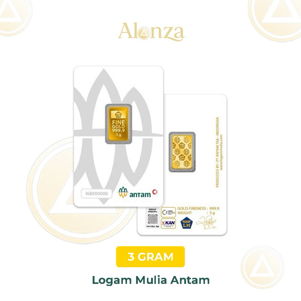 LOGAM MULIA EMAS ANTAM 3 GRAM TAHUN TERBARU 2026 ORIGINAL 100%