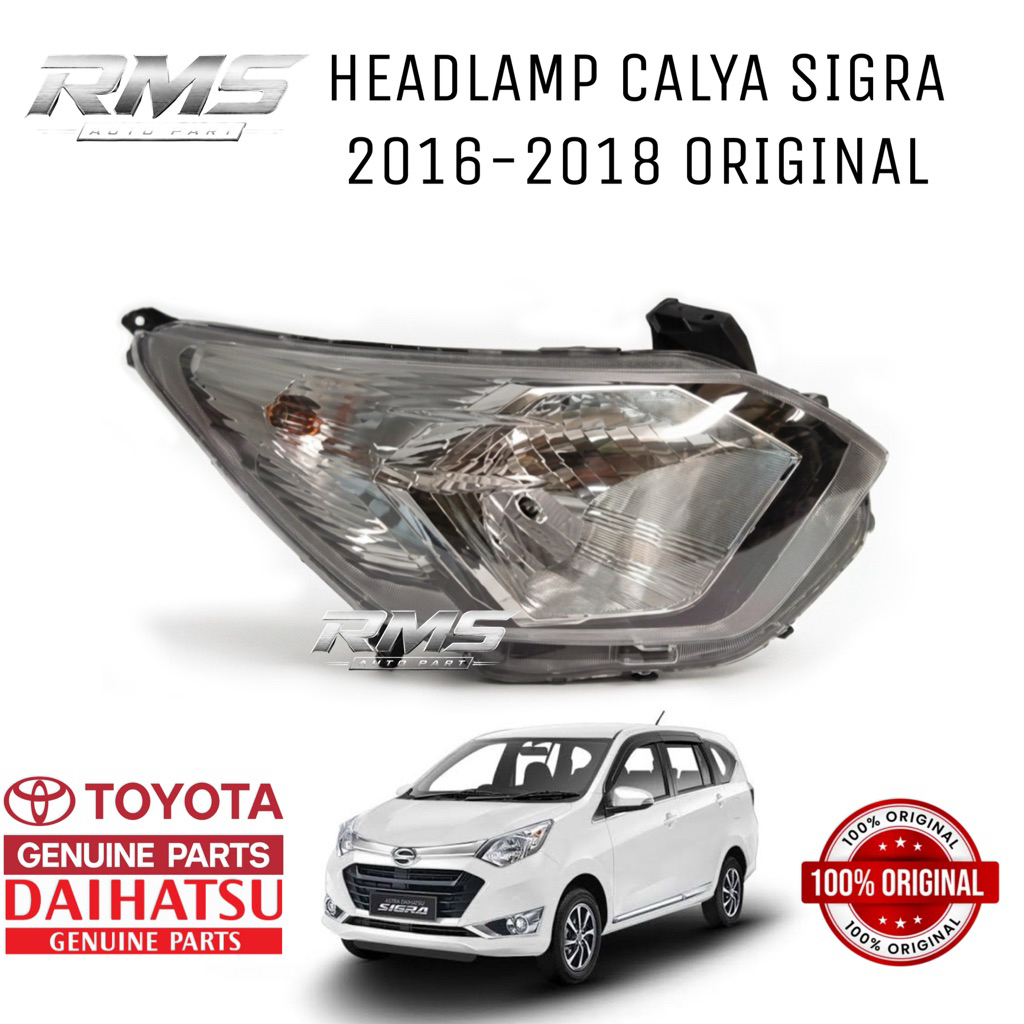 headlamp lampu depan calya sigra original 2016 2017 2018 kanan atau kiri lampu depan sigra lama mika