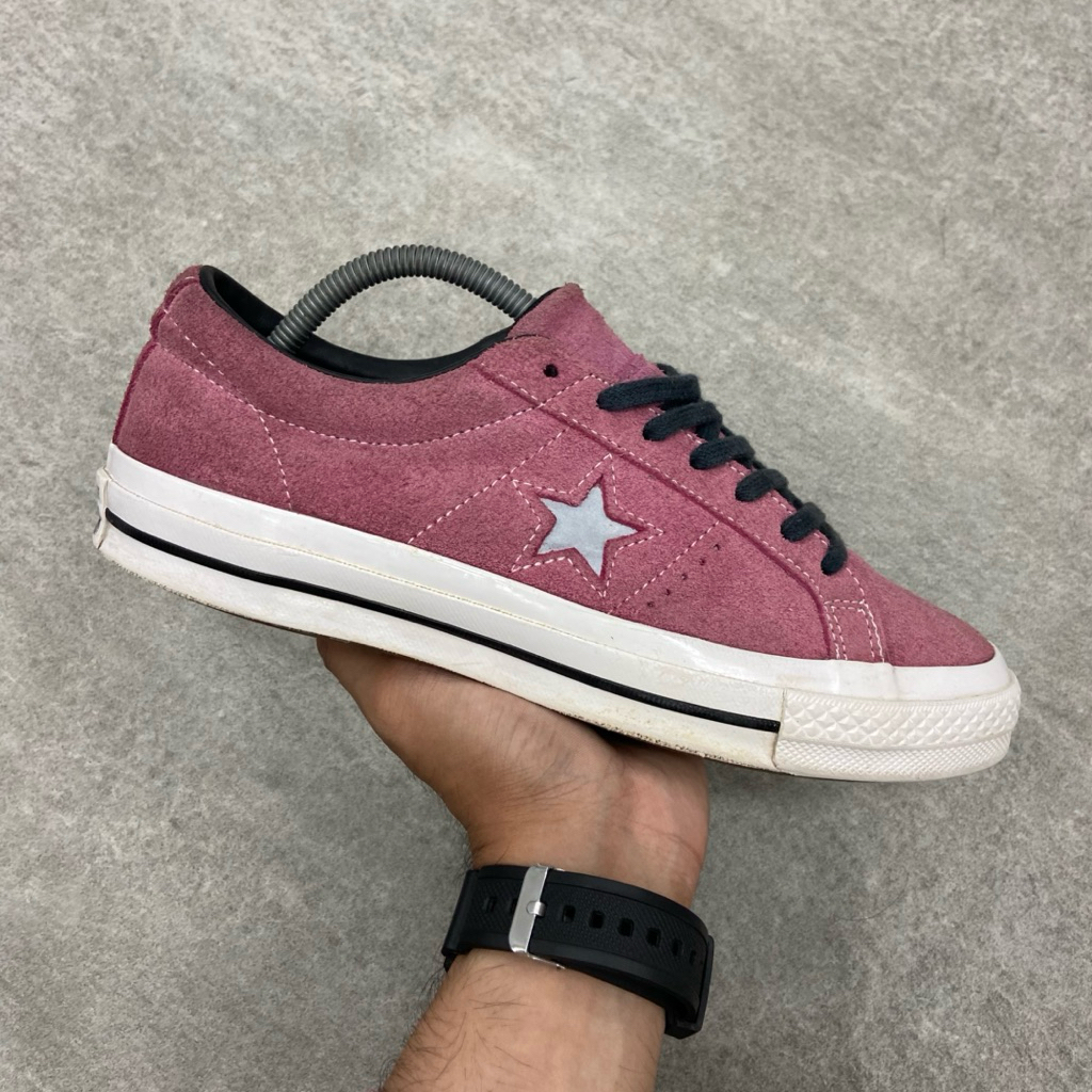 [Size 41] Converse One Star OX Suede Low Low Top Rose Red 2020 (165955C) Second Original Kondisi Mul