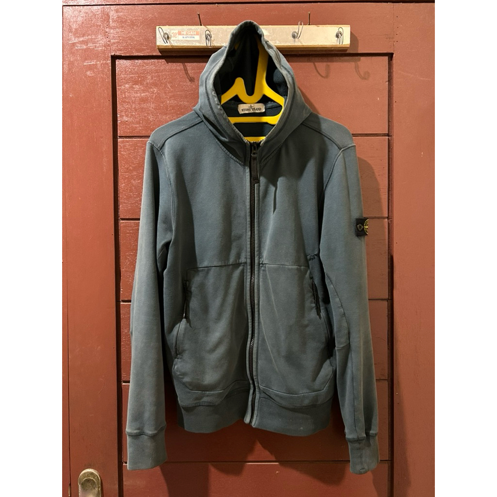 STONE ISLAND JUNIOR HOODIE ZIPPER