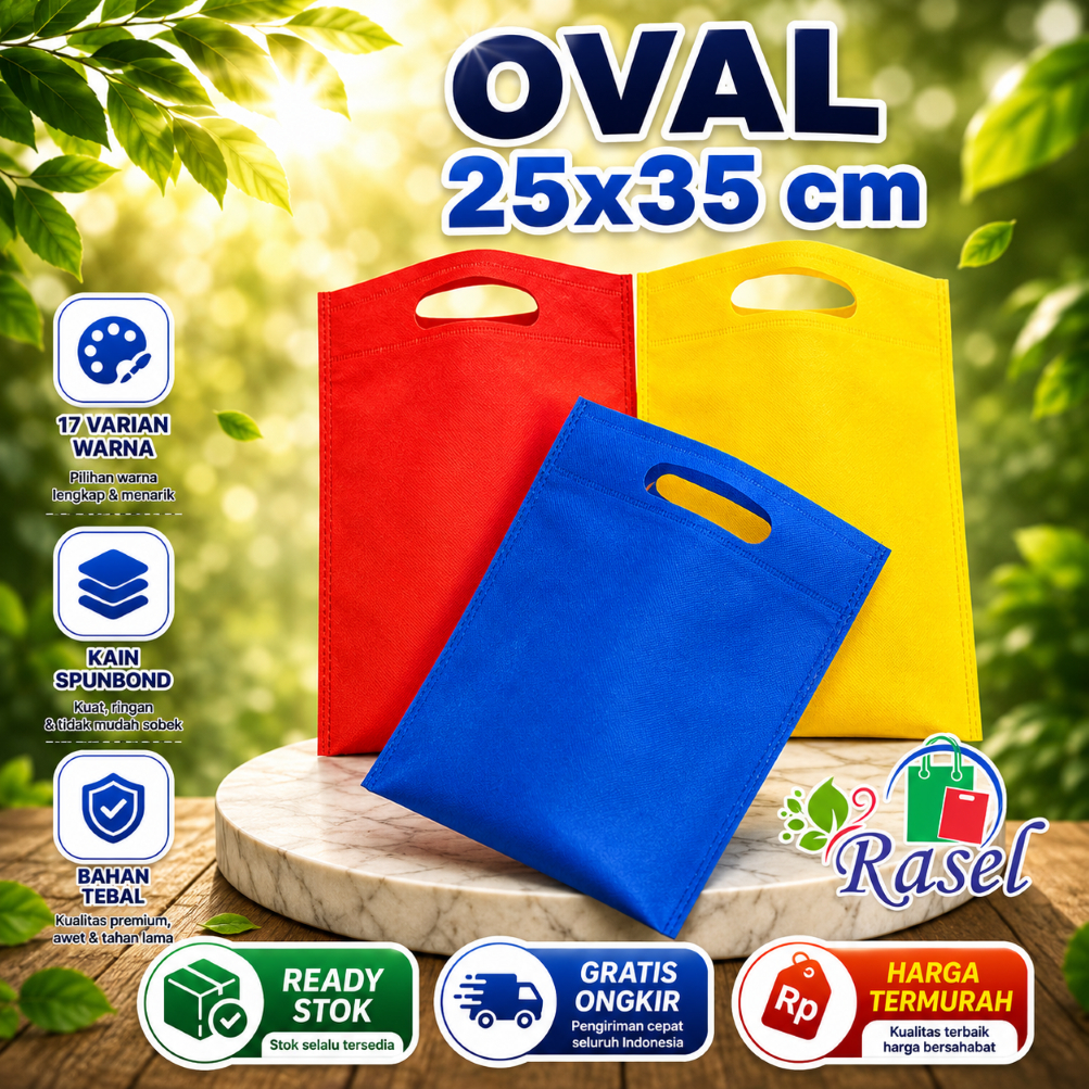 Tas 25x35 spunbond goodie bag polos kantong souvenir