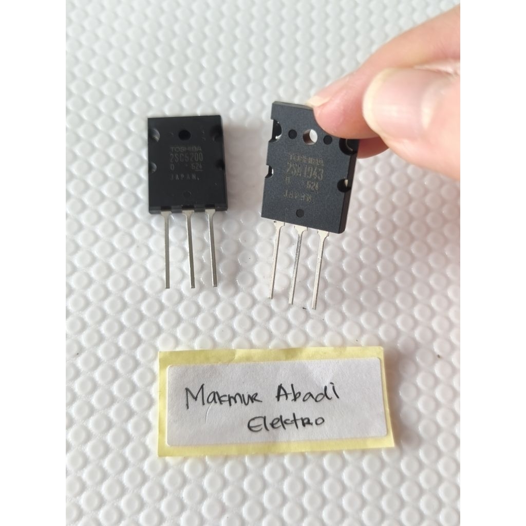 TR Toshiba a1943 c5200 lot 524 / Transistor Final 1943 5200 seri 524