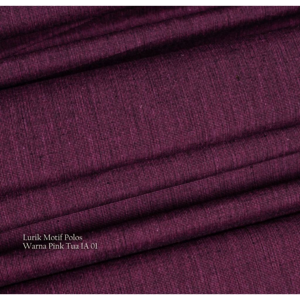 Lurik KTI Polos Warna Pink Tua IA 01