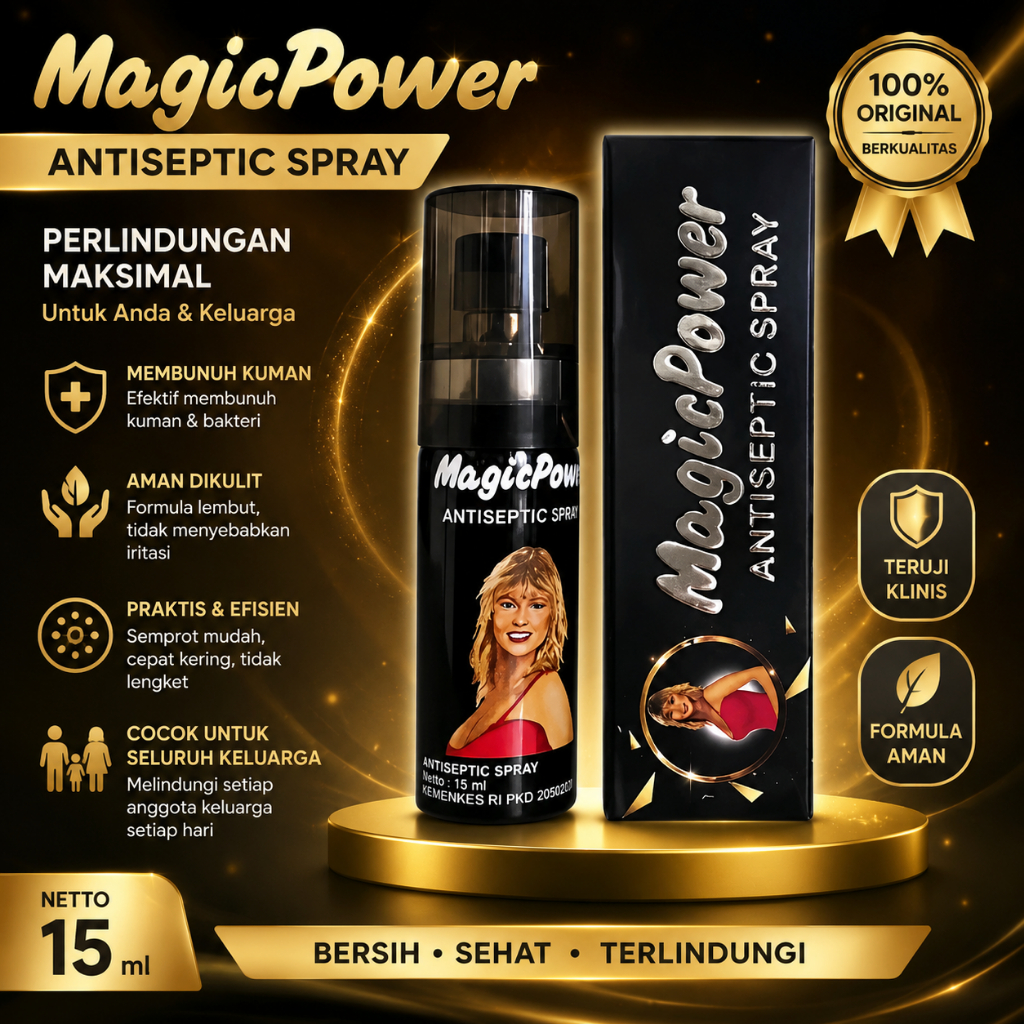 Tisu Spray Magic Power Antiseptic Original 15 Ml