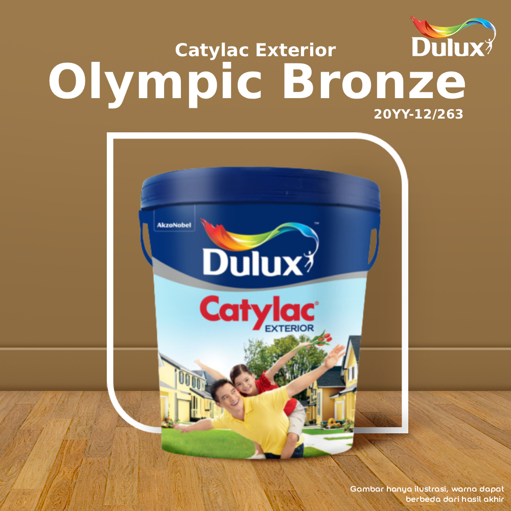 CAT TEMBOK OLYMPIC BRONZE DULUX CATYLAC EXTERIOR - 5 KG CAT OLYMPIC BRONZE 20YY-12/263 CAT TEMBOK EX