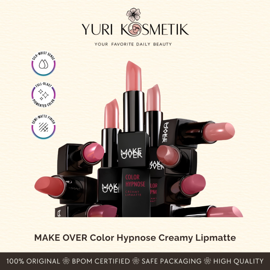 MAKE OVER COLOR HYPNOSE CREAMY LIPMATTE LIPSTICK MATTE MAKE OVER