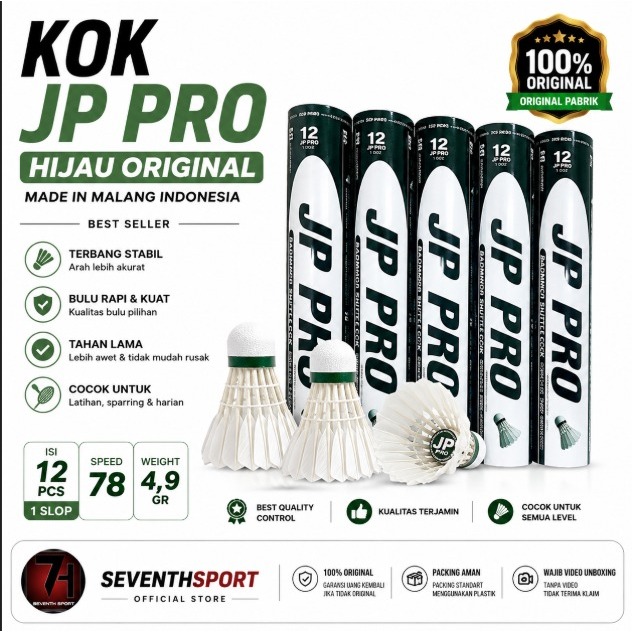 COCK KOK JP PRO| JAYA PRO HIJAU SHUTTLE COCK JP HIJAU ORIGINAL
