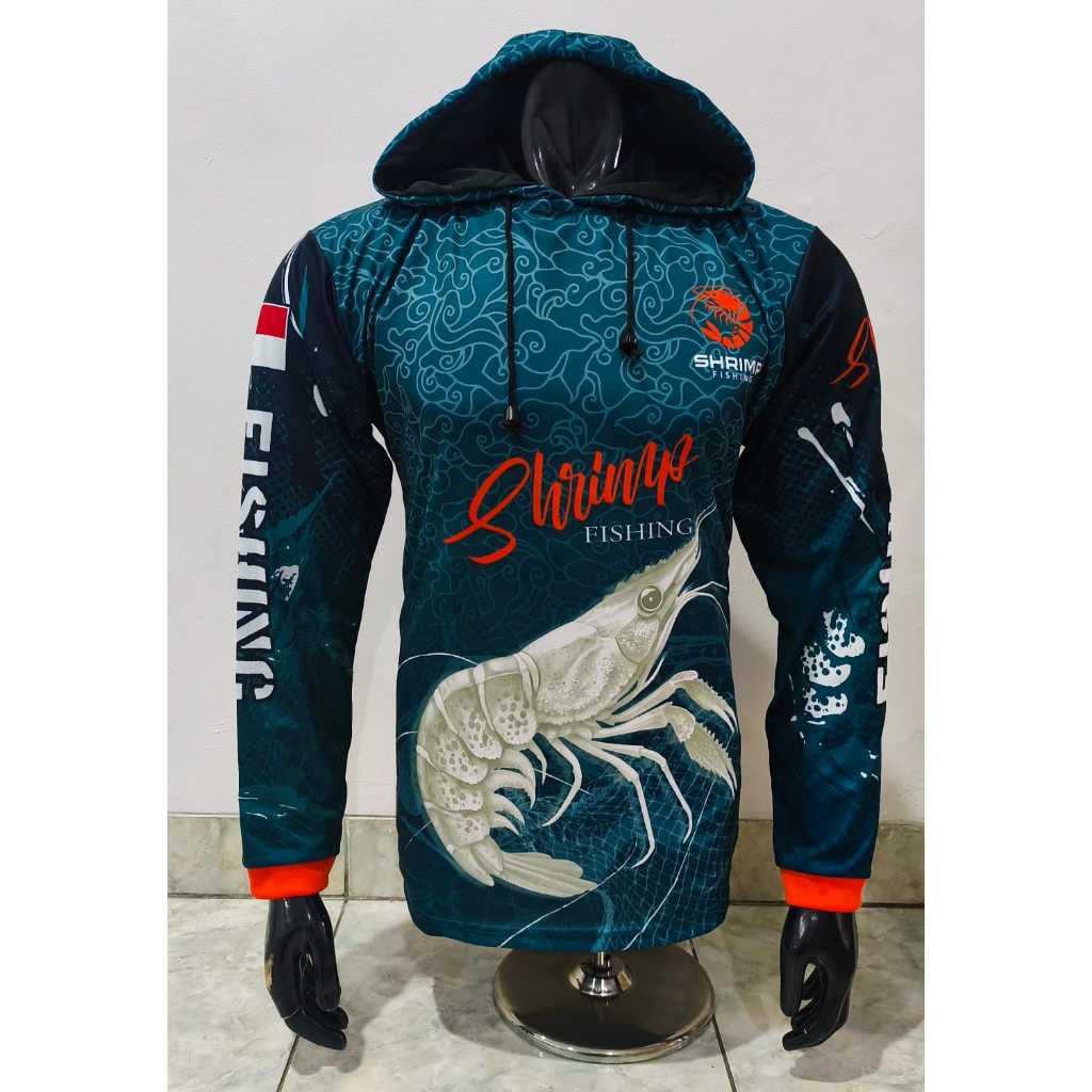 ATASAN KAOS JERSEY MANCING UDANG - JEMPER HOODIE MANCING PRINT