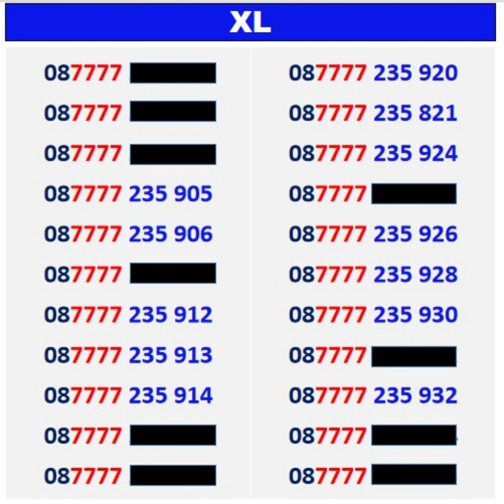 Nomor Cantik XL seri tahun Nomer Cantik XL seri tahun Nomor cantik XL murah triple kwarted 10 11 dig