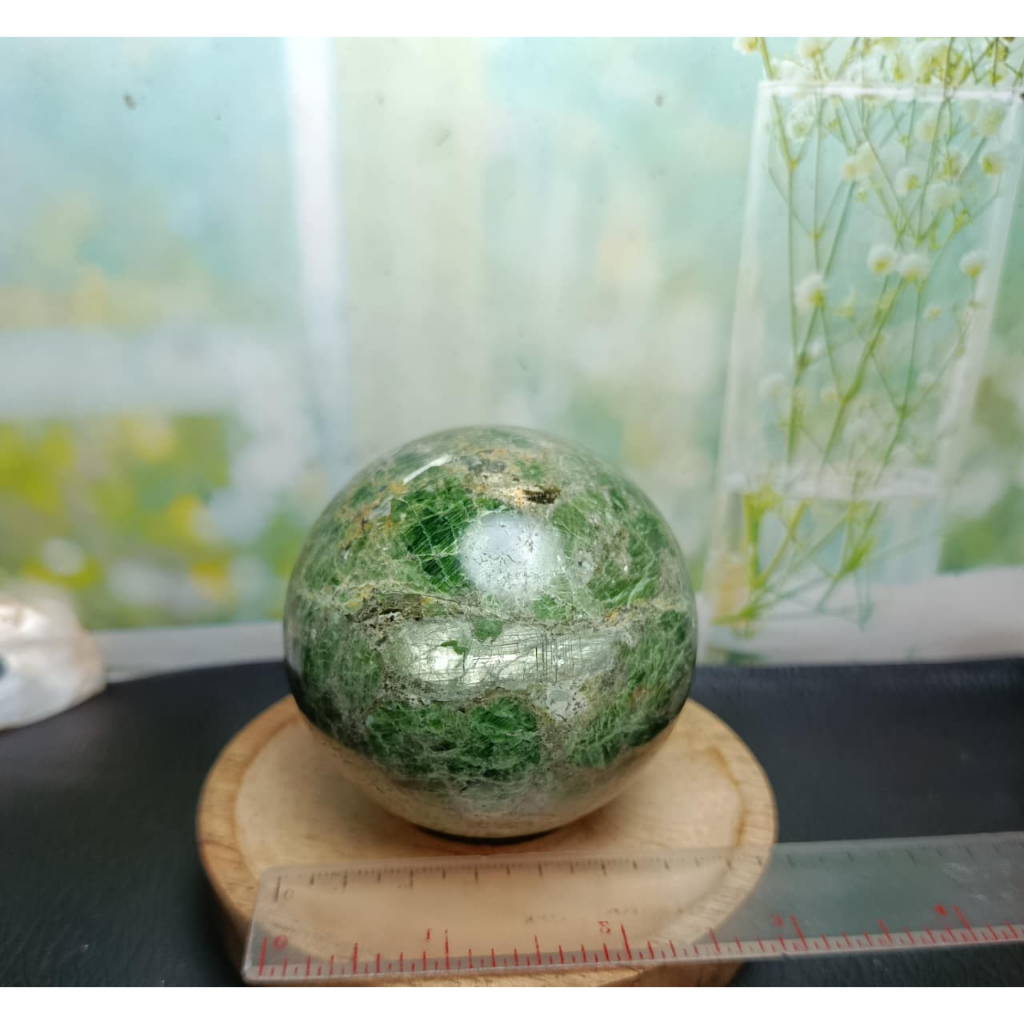 Natural Batu Diopside Sphere (3) Asli Batu Alam