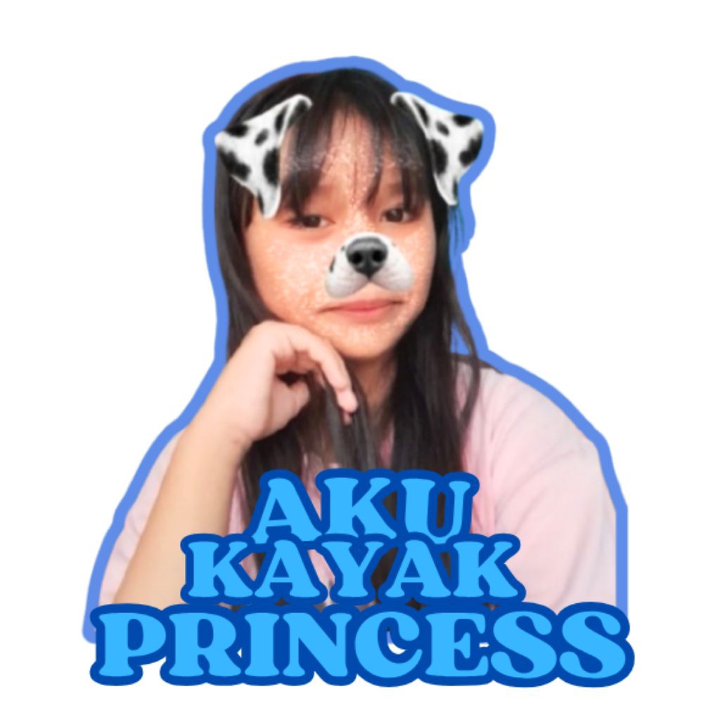Stiker Nama Aesthetic Waterproof Cute