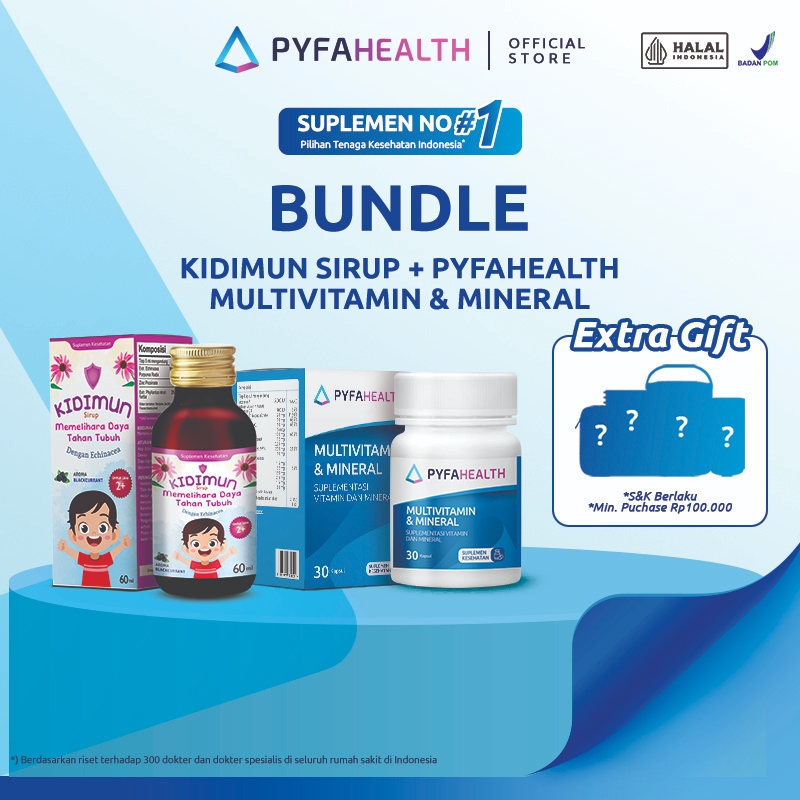 [BUNDLE] Kidimun Sirup + Pyfahealth Multivitamin & Mineral