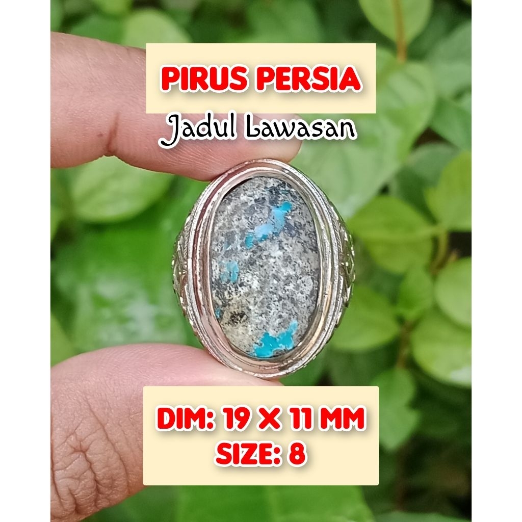 pirus Persia batu akik asli pirus Persia siap pakai.20