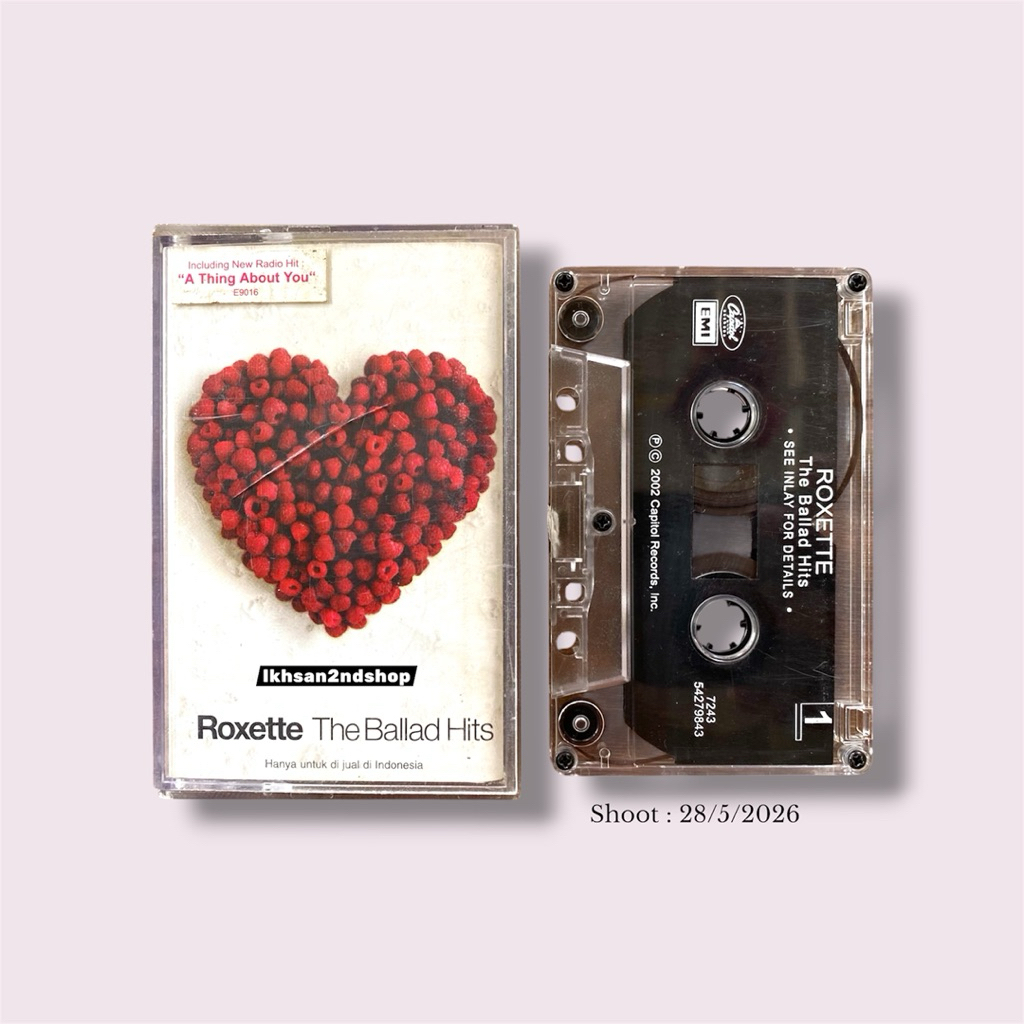 Kaset Pita Roxette - The Ballads Hits