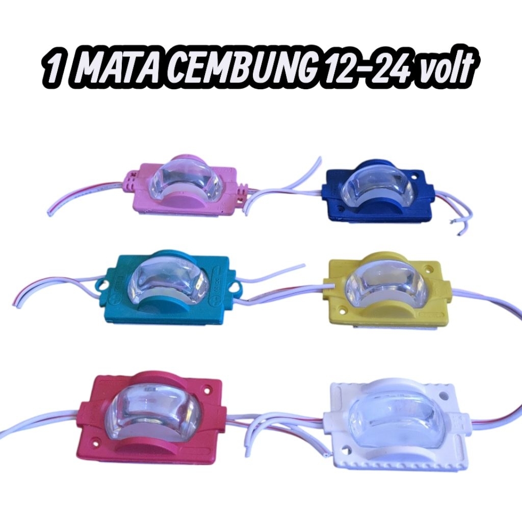 LAMPU MODUL 1 MATA DC CEMBUNG BESAR MOTOR 12 VOLT WATERPROOF