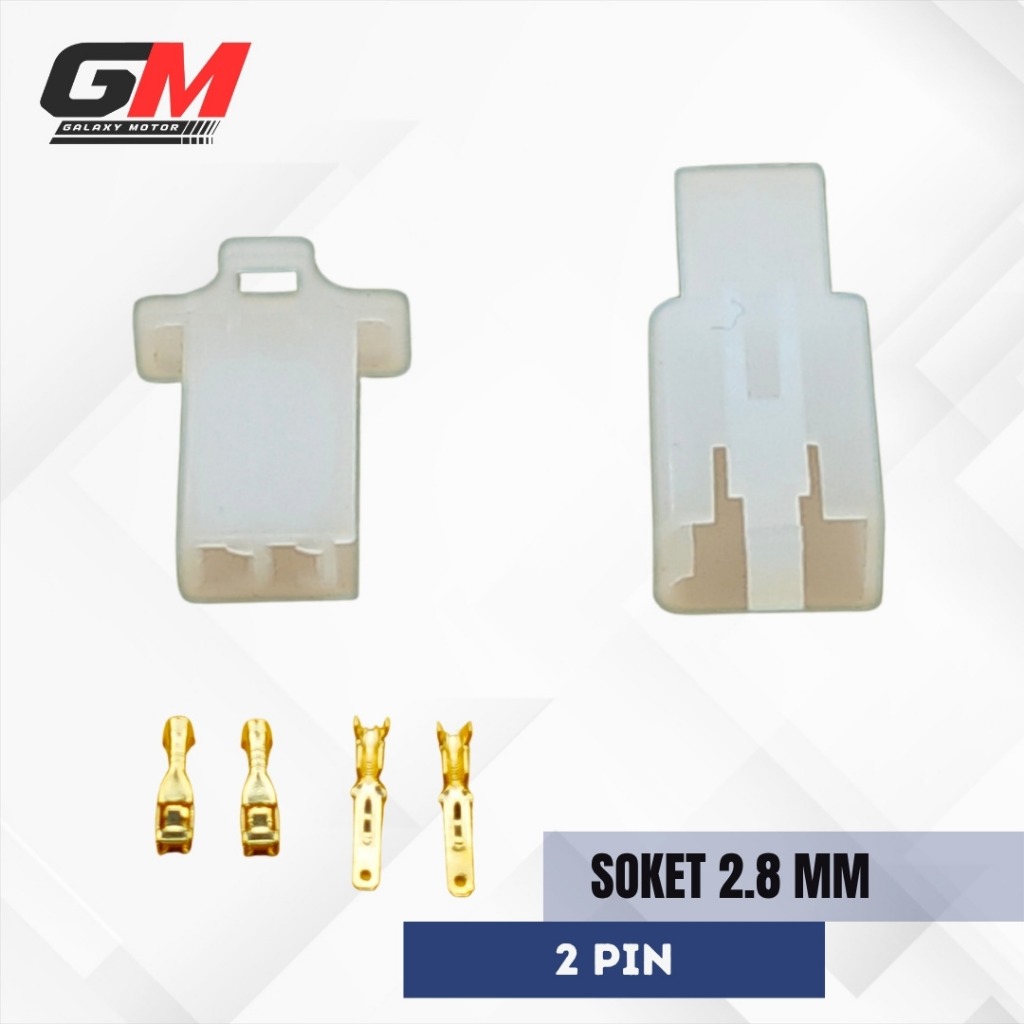 SOKET SET 2 PIN / SOCKET SET 2 PIN 2.8 MM SOKET 2 PIN KECIL CONNECTOR 2 PIN SHOCKET 2 PIN