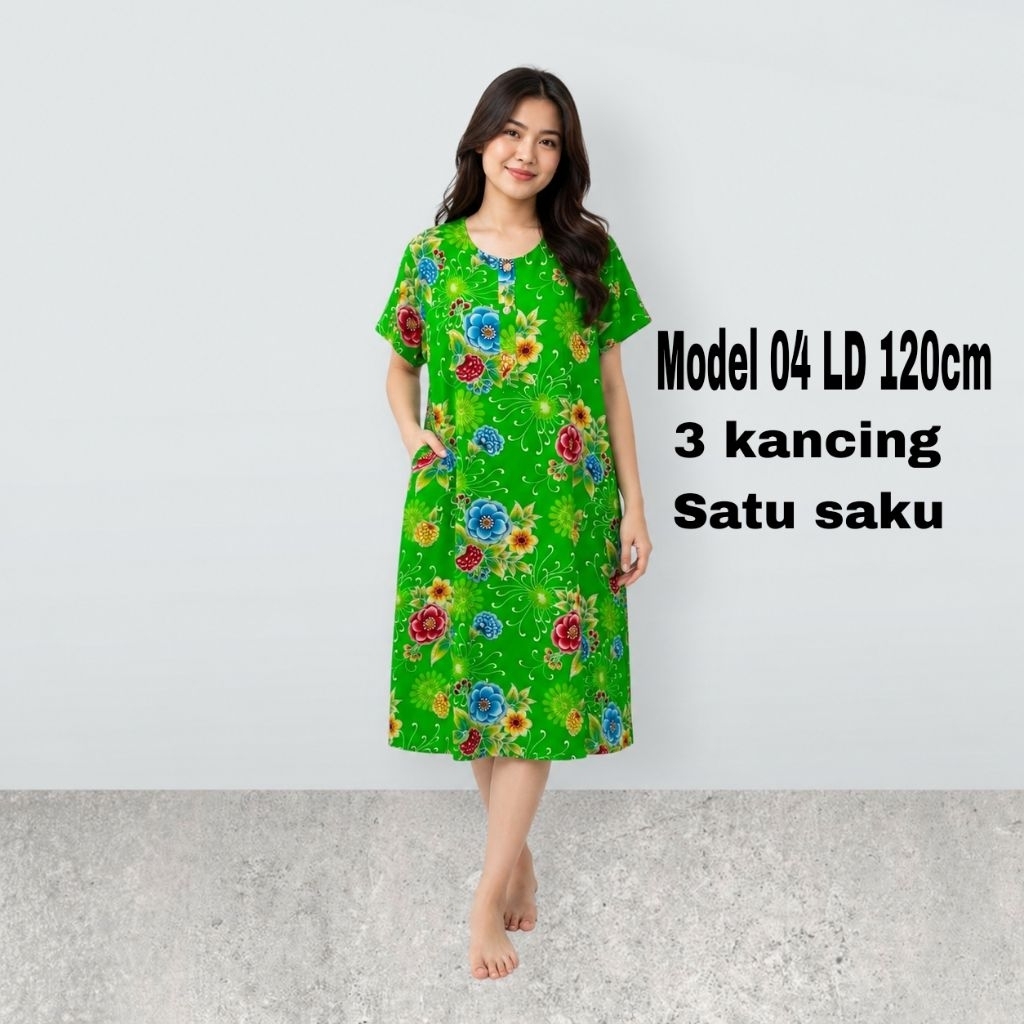 Daster kencana ungu & hengky model sikak