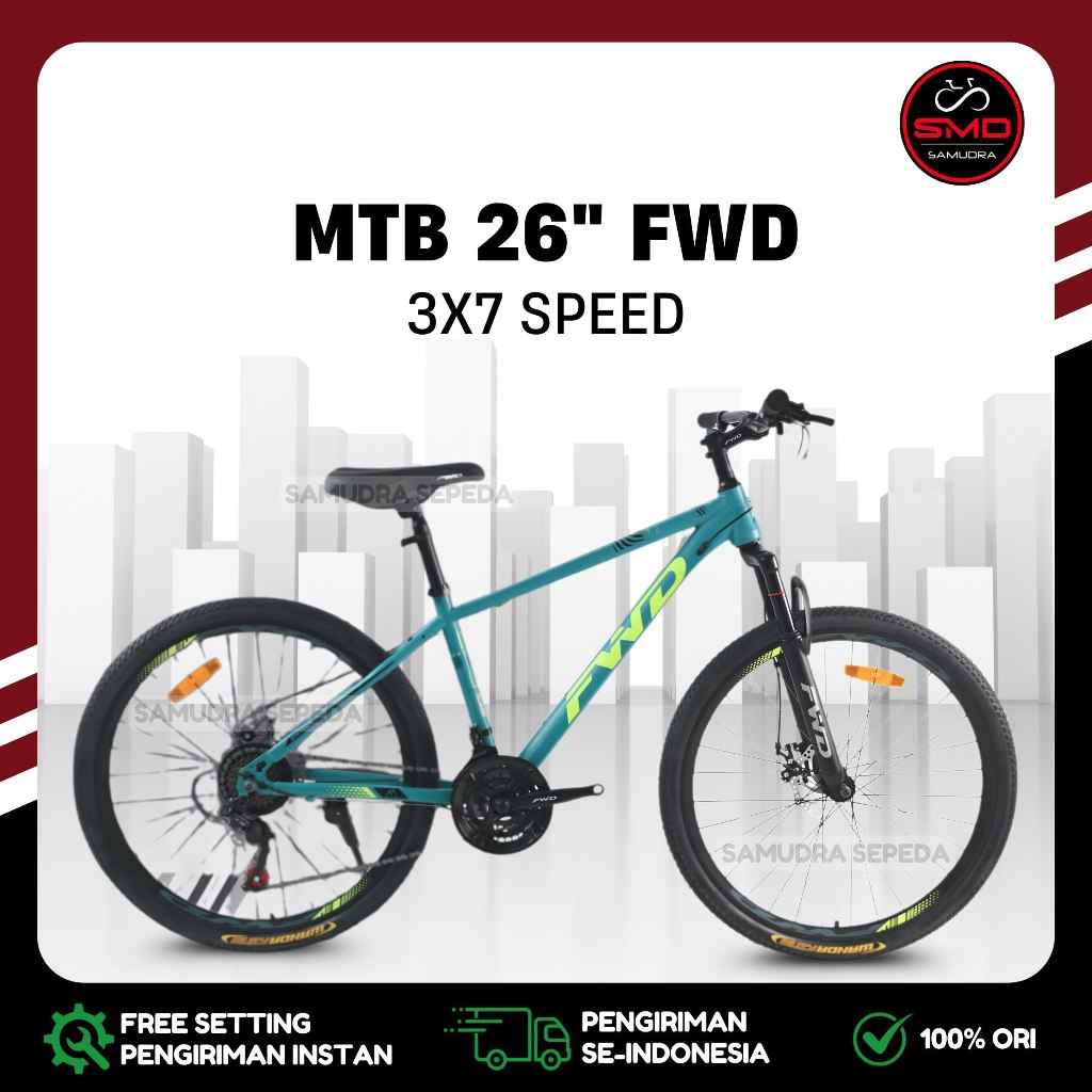 Sepeda Gunung MTB 26 Atlantis 735 / 760 7sp // MTB Forward FWD Murah BDG