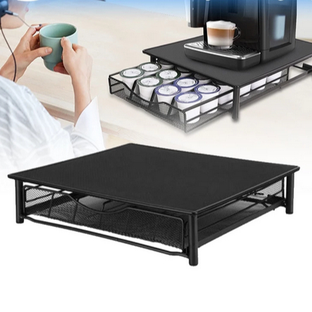 Laci Tempat Kapsul Kopi K-Cup Organizer Besi Nespresso Capsule Holder Drawer