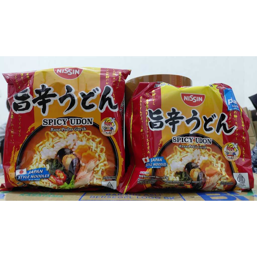 NISSIN SPICY UDON pedas gurih mie instant