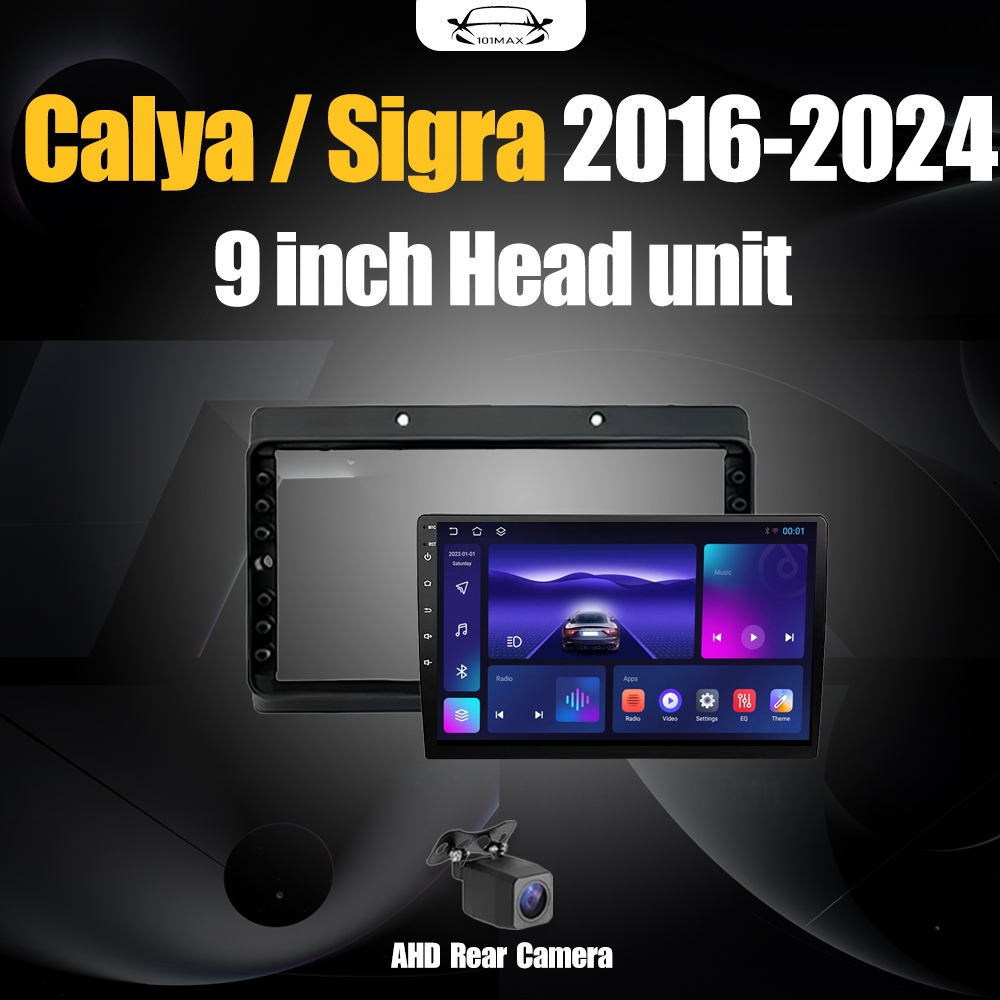 Android 15 Head Unit 9" IPS For Toyota Calya/Sigra 2016-2024 Head Unit 8 Chip Nuklir 8+64GB/8+128GB 