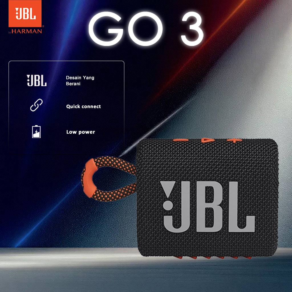JBL Go 3 IP67 Waterproof Speaker Berkualitas Suara S Wireless Speaker / JBL Speaker Bluetooth Speake