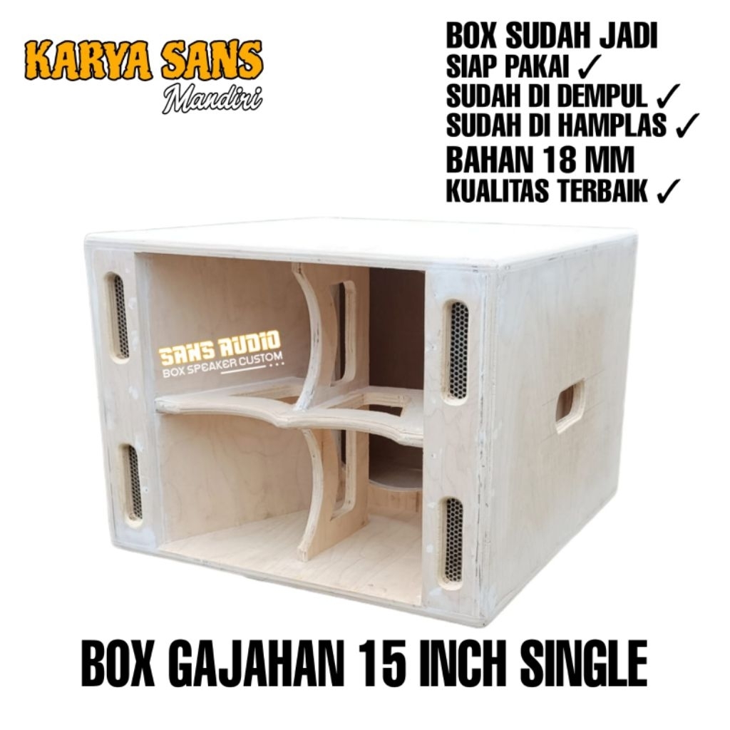 Box speaker anak gajahan 15 inch single mentahan