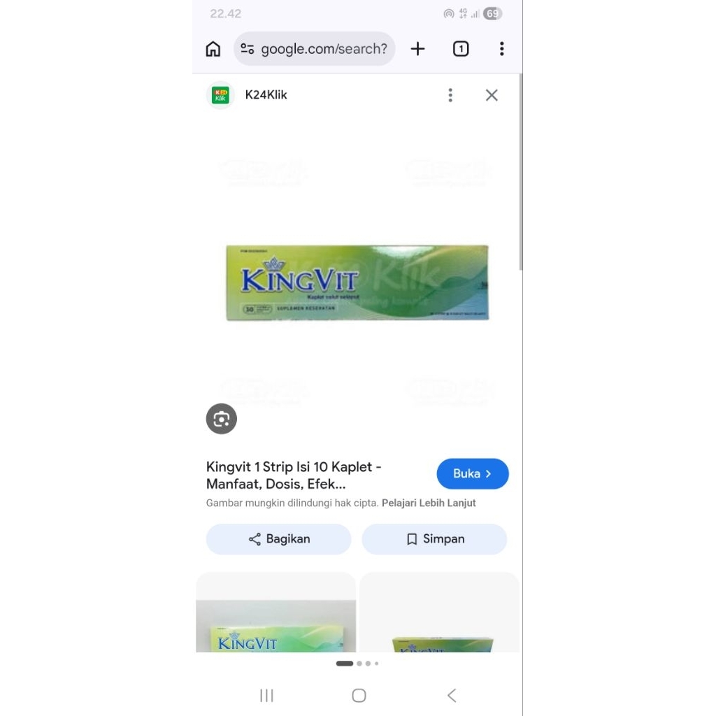 KINGVIT ISI 30 TABLET | Suplemen Kesehatan Pria
