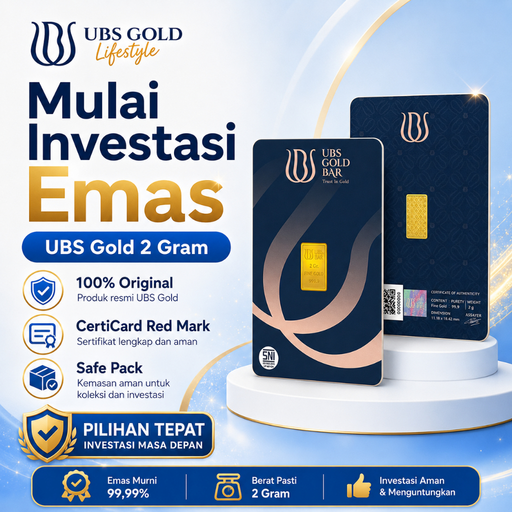 Emas Batangan UBS 2 GRAM - Emas Galeri 24
