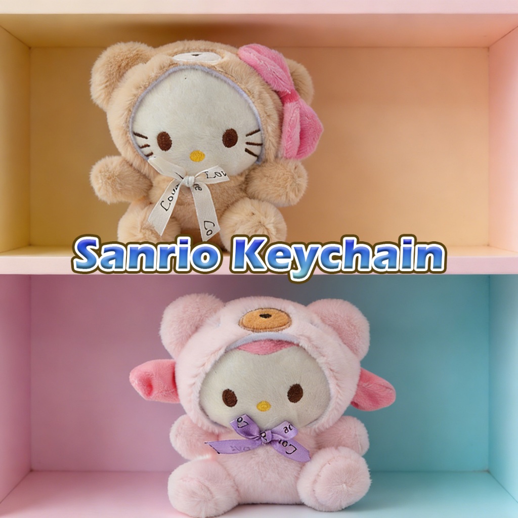 Gantungan kunci bonekaa lucu lembut my melody sanrio buat tas hp Handphone keychain