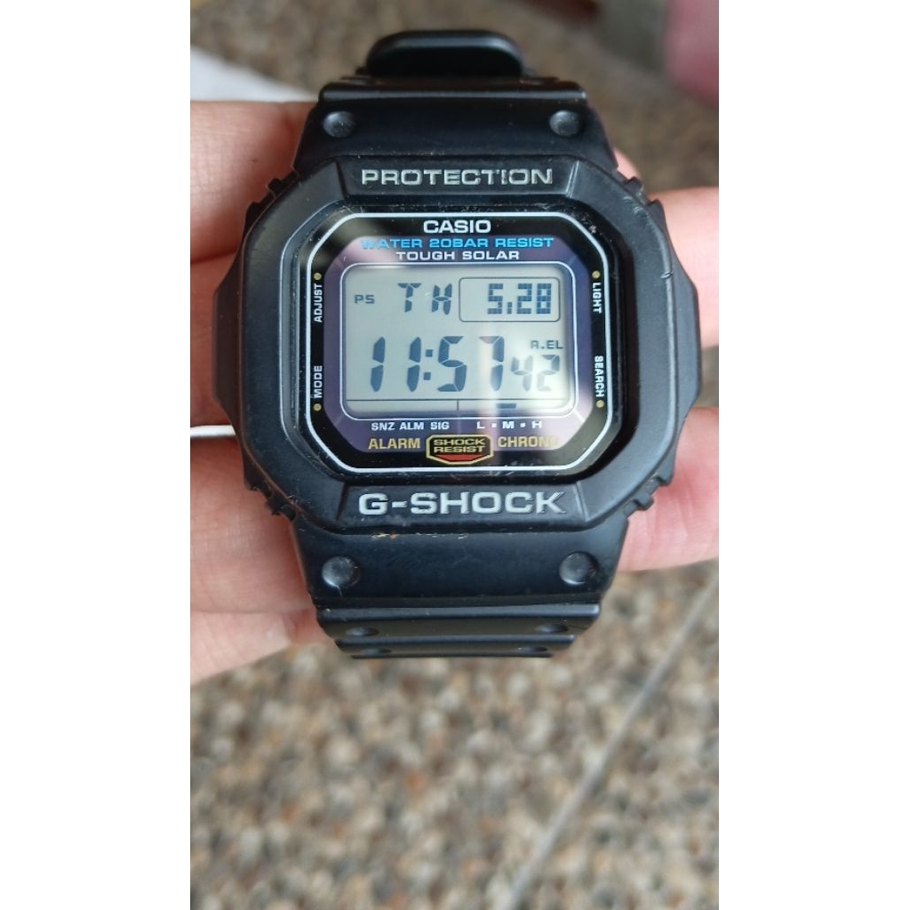 Casio G-Shock G-5600E Tough Solar Second/Bekas/Preloved