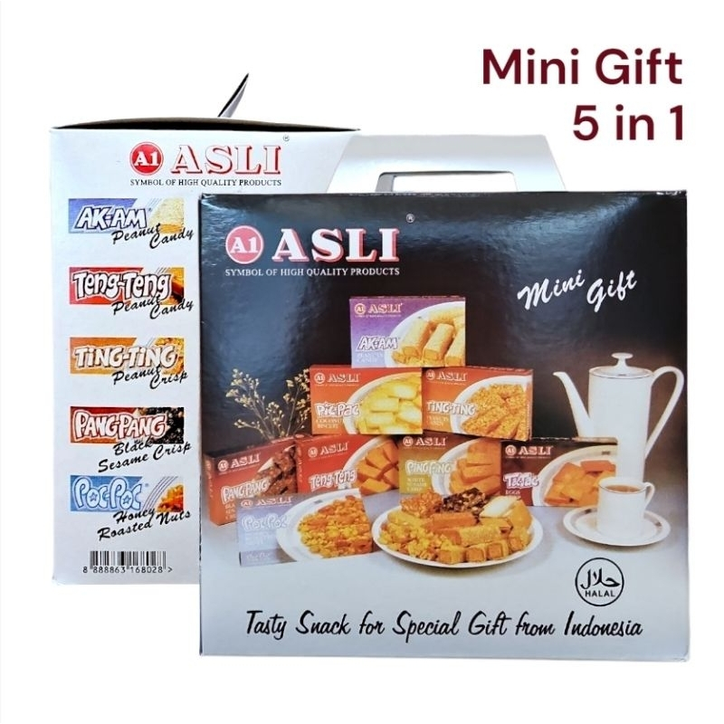 Mini GIFT - 5 in 1 | ASLI A1 Snack KACANG oleh oleh khas SIANTAR MEDAN