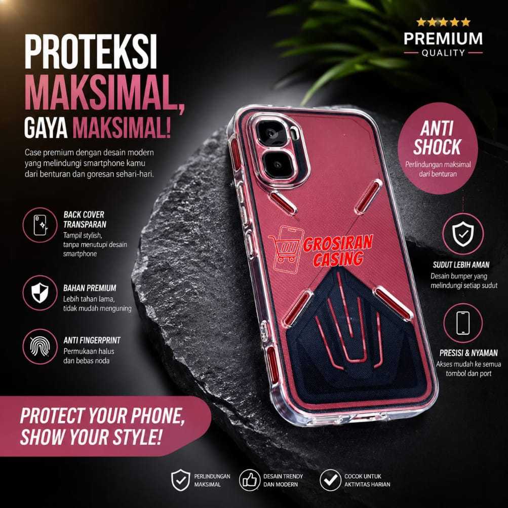 INFINIX GT 50 PRO CASE CLEAR HD 2.0MM CASE BENING TRANSPARAN INFINIX GT 50 PRO