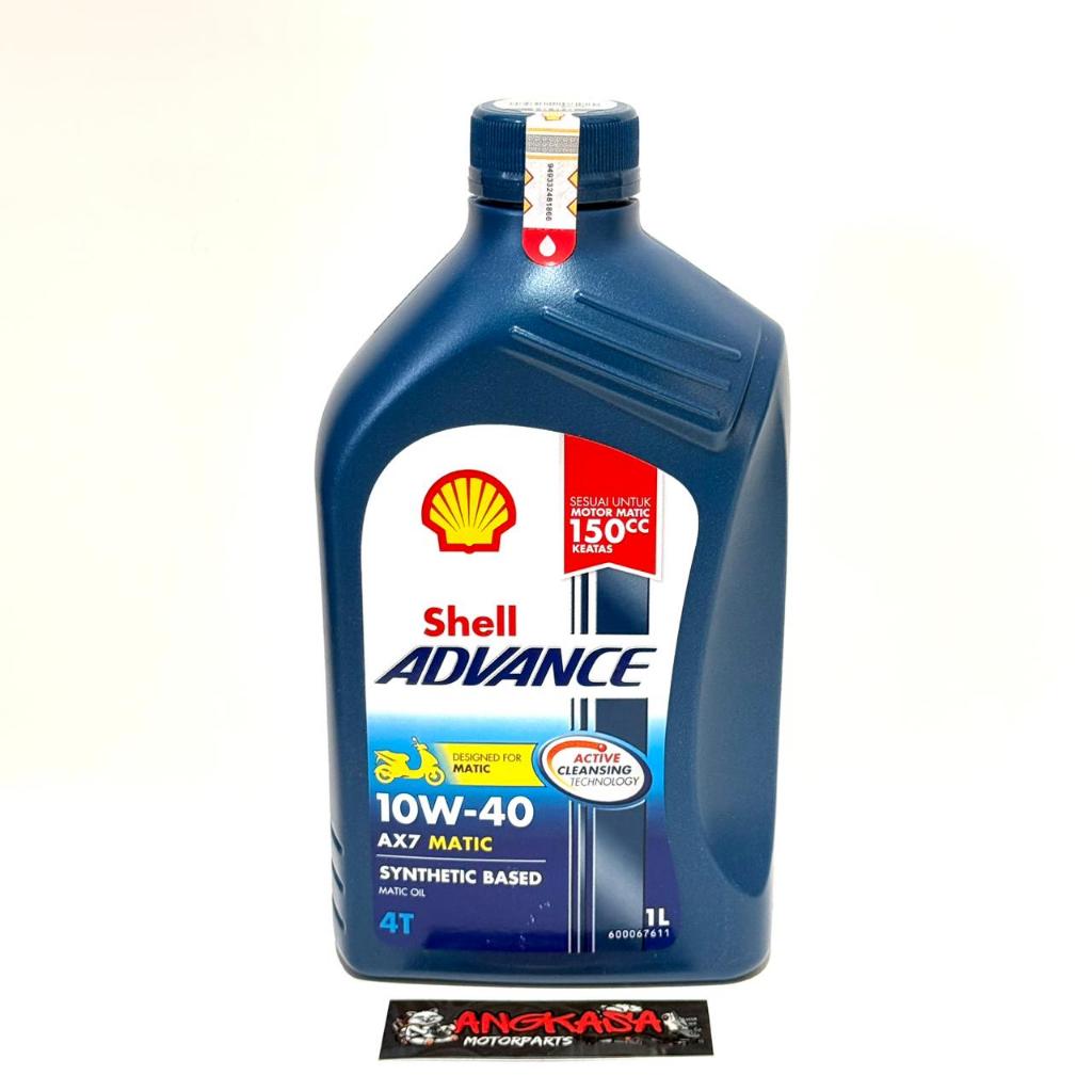 OLI SHELL ADVANCE AX7 BIRU MATIC 1 LITER NMAX NEW NMAX