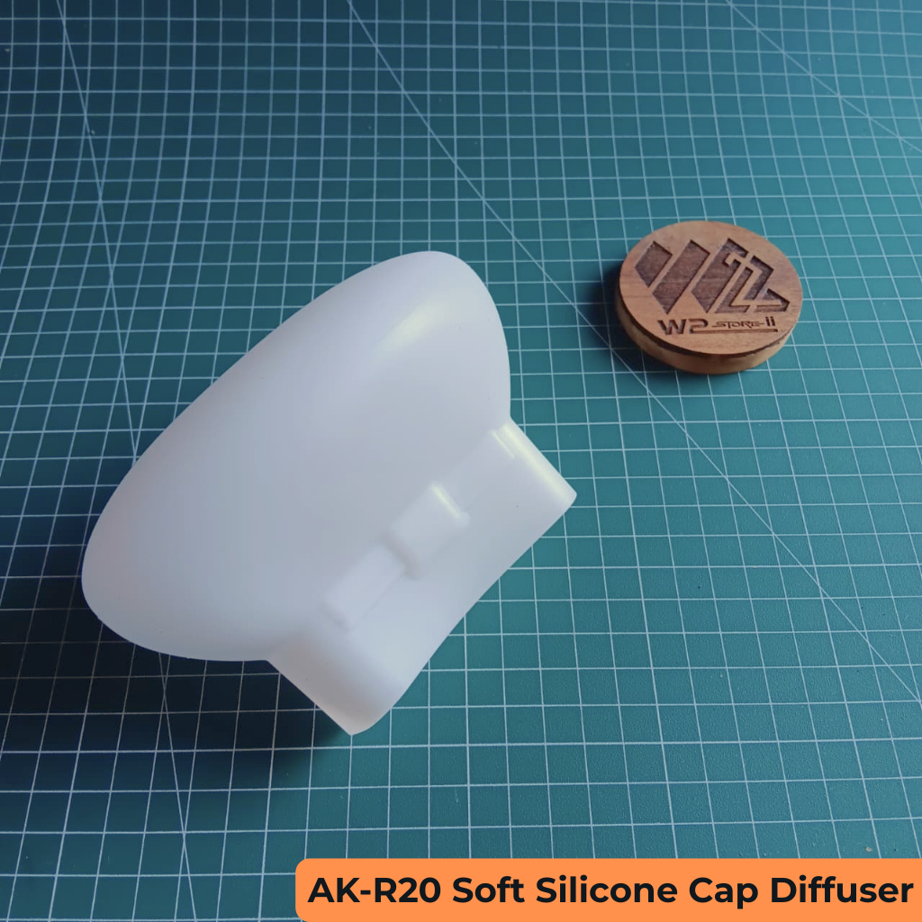 AK-R20 Soft Silicone Flash Cap Diffuser Bounce Dome for Canon Nikon Sony Olympus Fujifilm Panasonic 