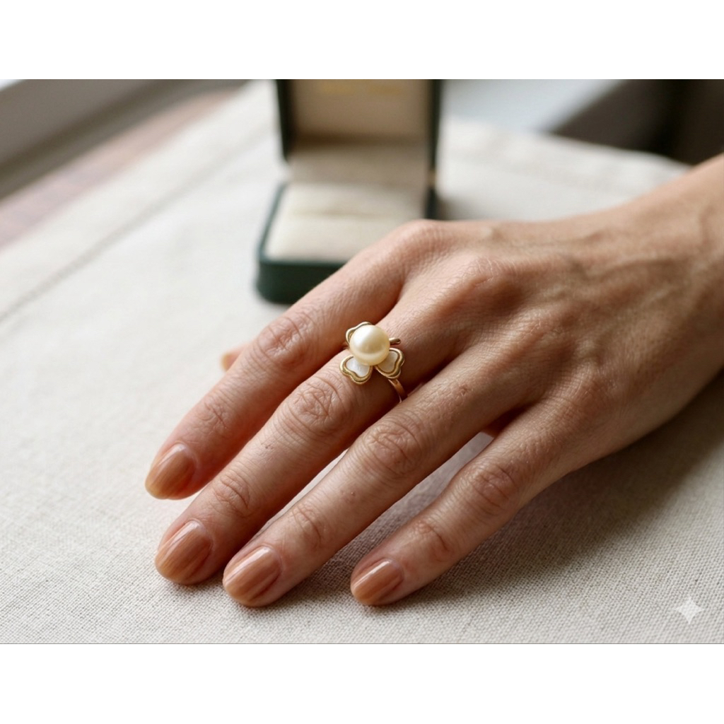CINCIN WANITA MUTIARA LOMBOK  MUTIARA LAUT ASLI GRADE A MUTIARA ASLI JEWELRY PERHIASAN