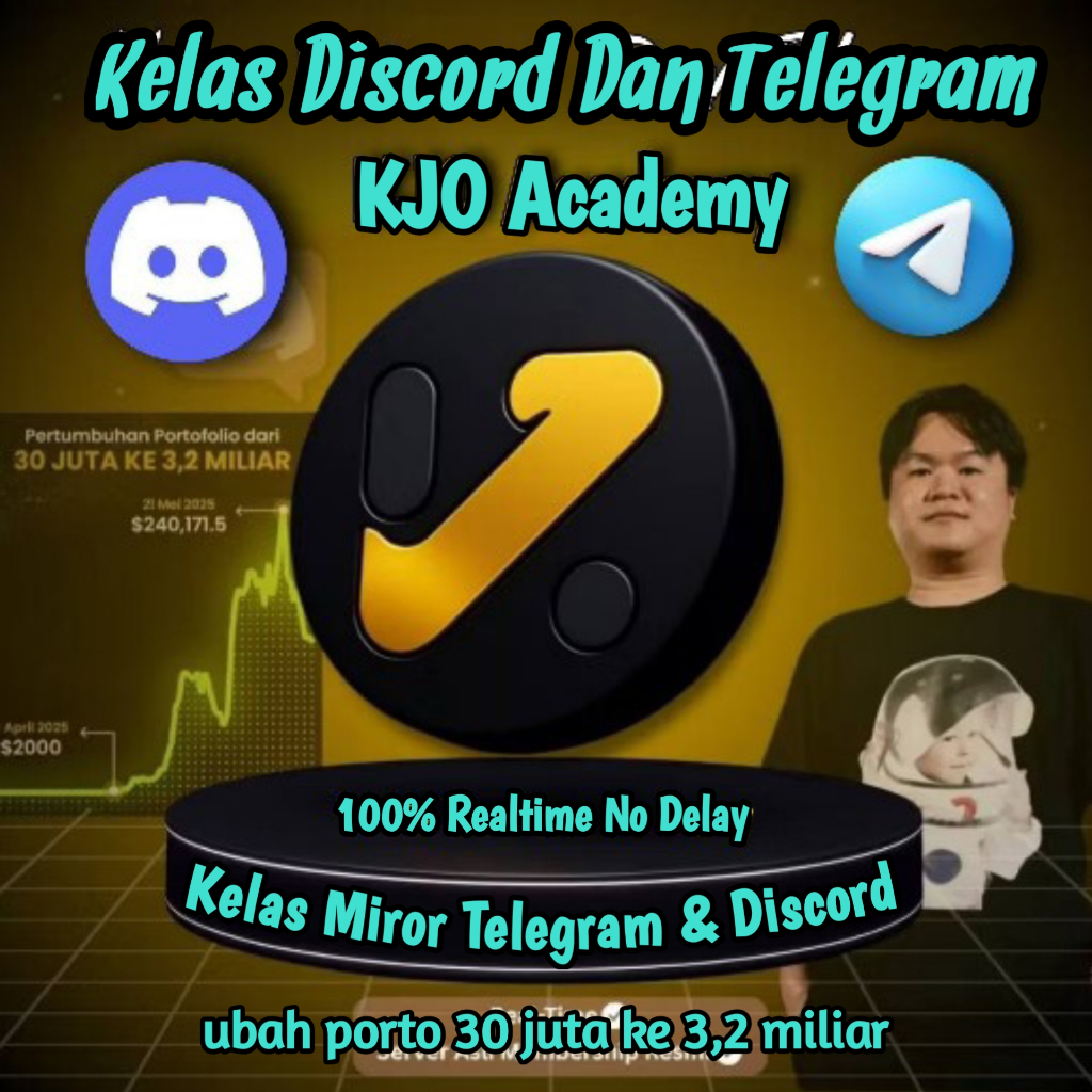 Kelas Miror Crypto Telegram & Discord Kjo Academy Kevin Jonathan Realtime, anti Delay