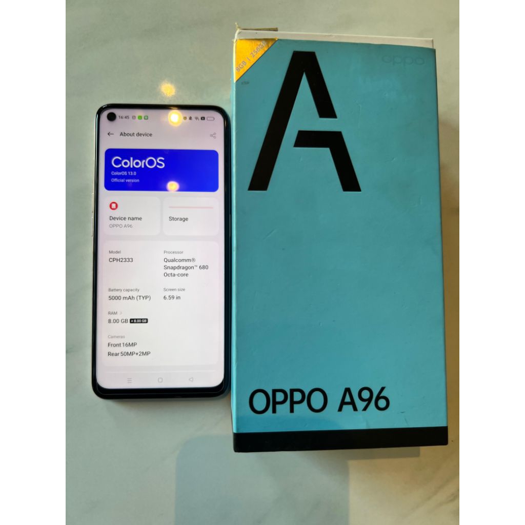 SECOND OPPO A96 8/256GB MULUS NORMAL