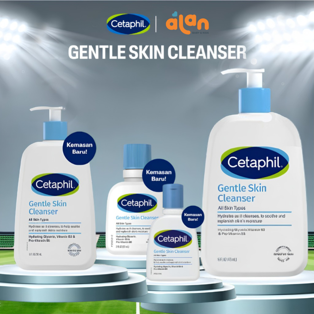 Cetaphil Gentle Skin Cleanser - Sabun Pembersih wajah dengan Niacinamide, Glycerin dan Panthenol Sab