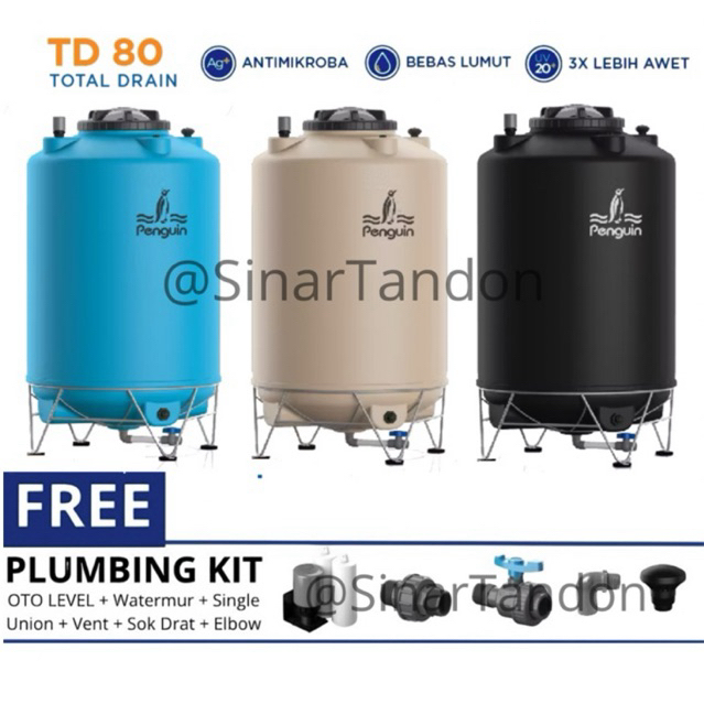 Tangki air / Tandon air / Tangki Penguin 800 liter - TD 80 Penguin