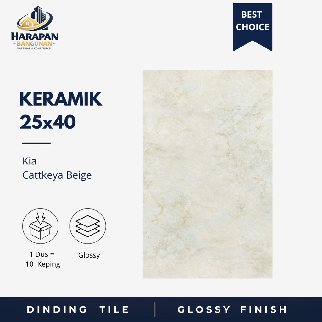 Keramik Dinding Kamar Mandi 25x40 Kia Cattleya Beige Keramik Marble Glossy Hijau 25 x 40