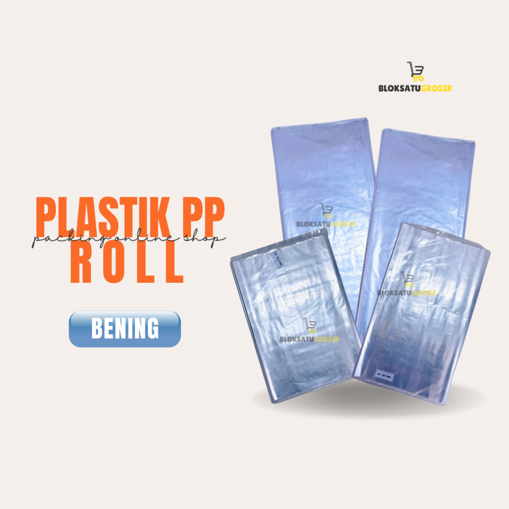 Plastik PP Laundry Roll - Plastik Laundry - Kantong Plastik Laundry - Plastik PP laundry Bening - Pl