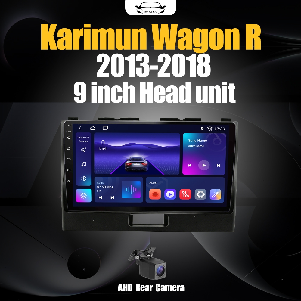 Android 15 Head Unit 9" IPS For Suzuki Karimun Wagon R 2013-2018 Head Unit 8 Core Nuklir 8+64GB/8+12