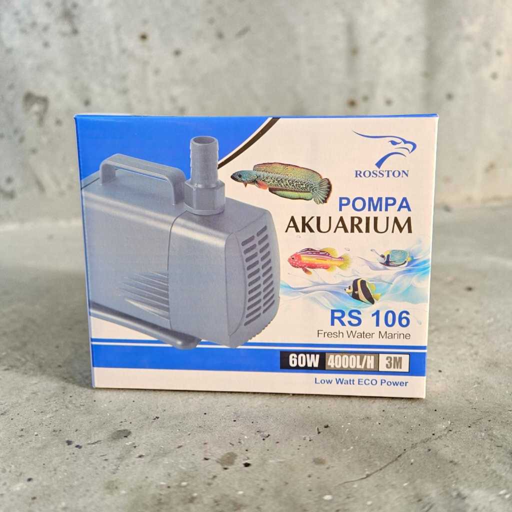 POMPA AIR 4000 LITER KOLAM KOI AQUARIUM ROSSTON 106 HIDROPONIK AIR MANCUR