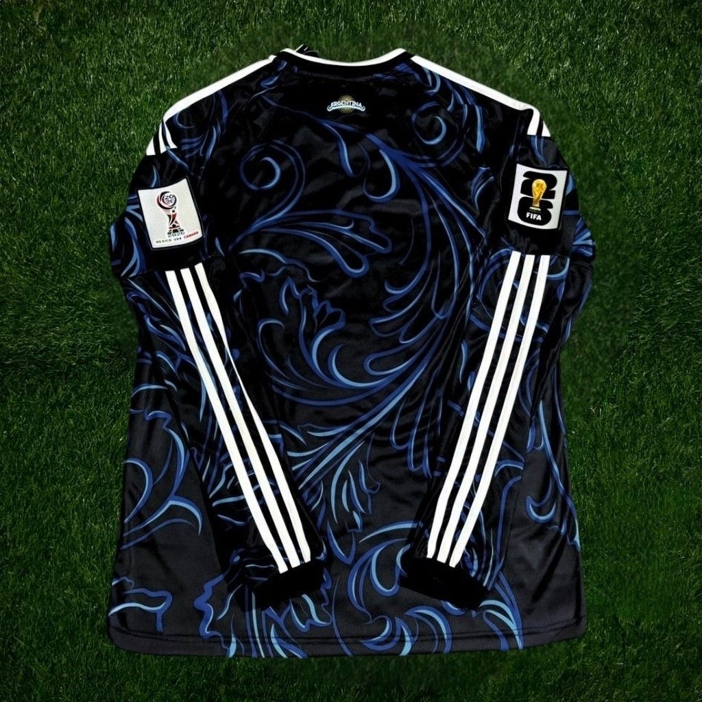 JERSEY BOLA PLAYER ISSUE LONGSLEEVE LS ARGENTINA AWAY FULL PATCH PIALA DUNIA 2026 TOP QUALITY