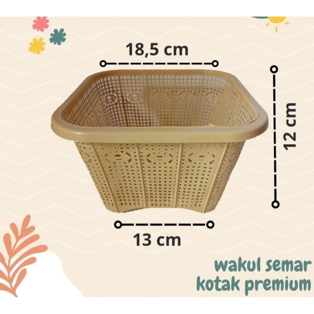 (WAKUL KOTAK) 150pcs WAKUL CETENG BESEK FULLKOTAK TEBAL BAKUL WADAH NASI