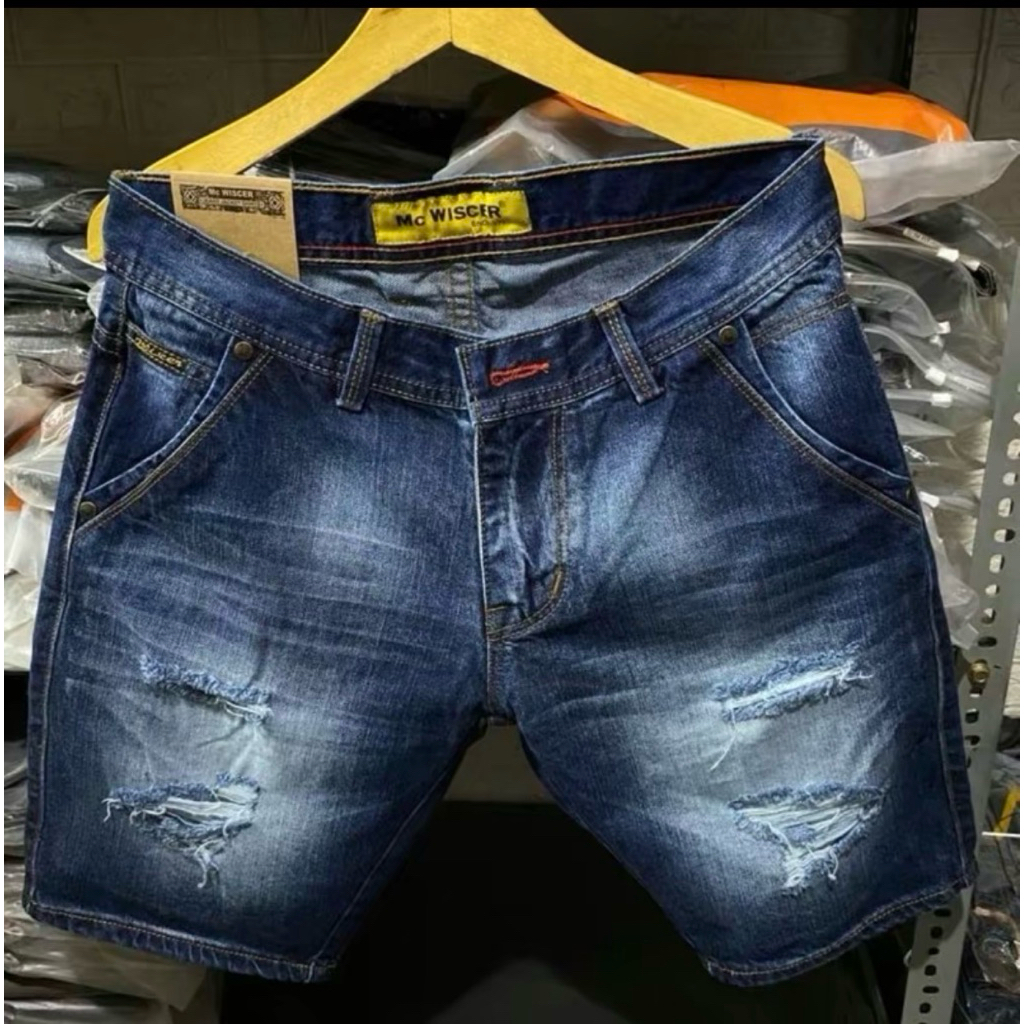 celana jeans sobek pendek/celana wiscer sobek pendek/celena sc wiscer